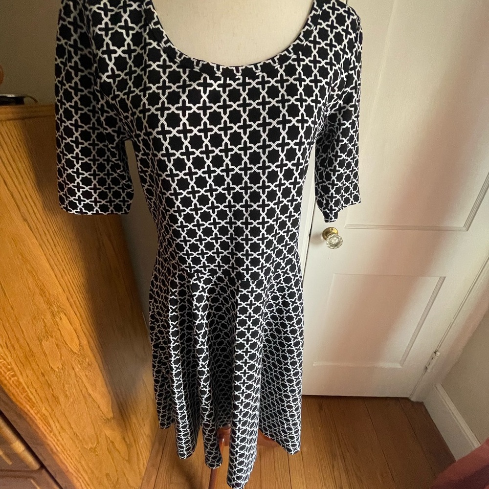 Cute printed, mid length dress